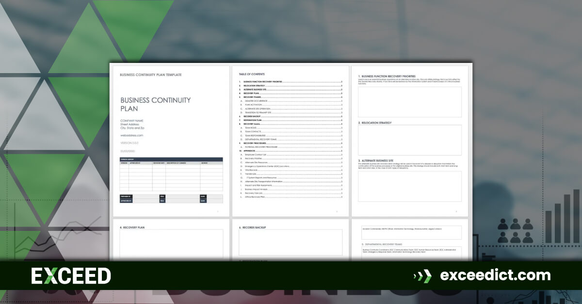 Business Continuity Plan Template and Guide