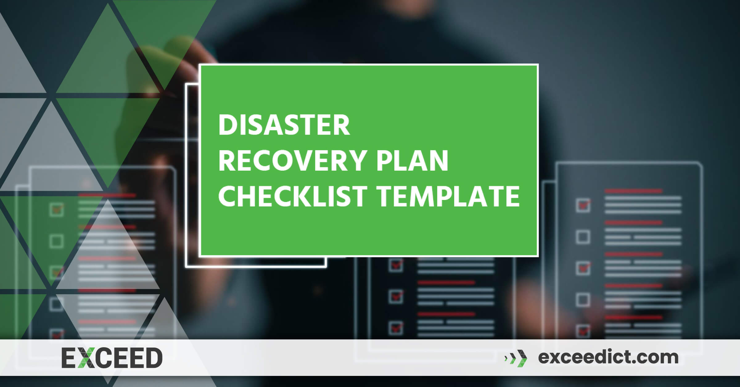 Disaster recovery plan checklist template for Small business